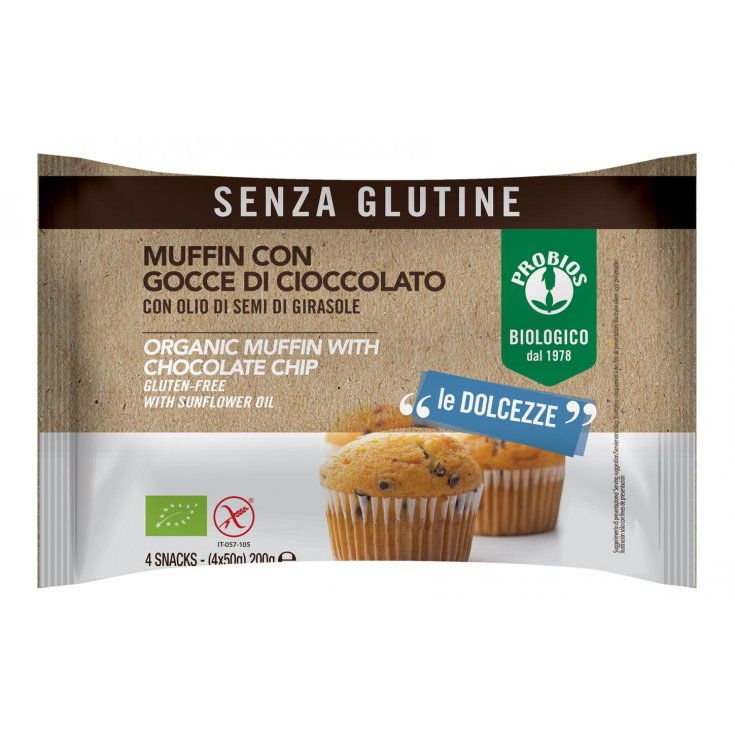 Probios Muffin mit Schokoladentropfen 4x50g