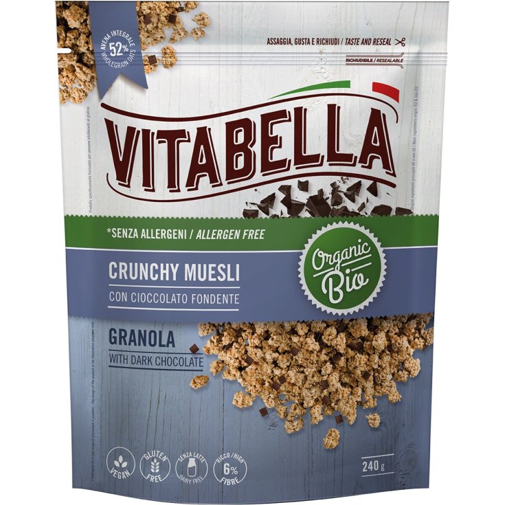 Knuspriges Müsli mit dunkler Schokolade Vitabella 240g