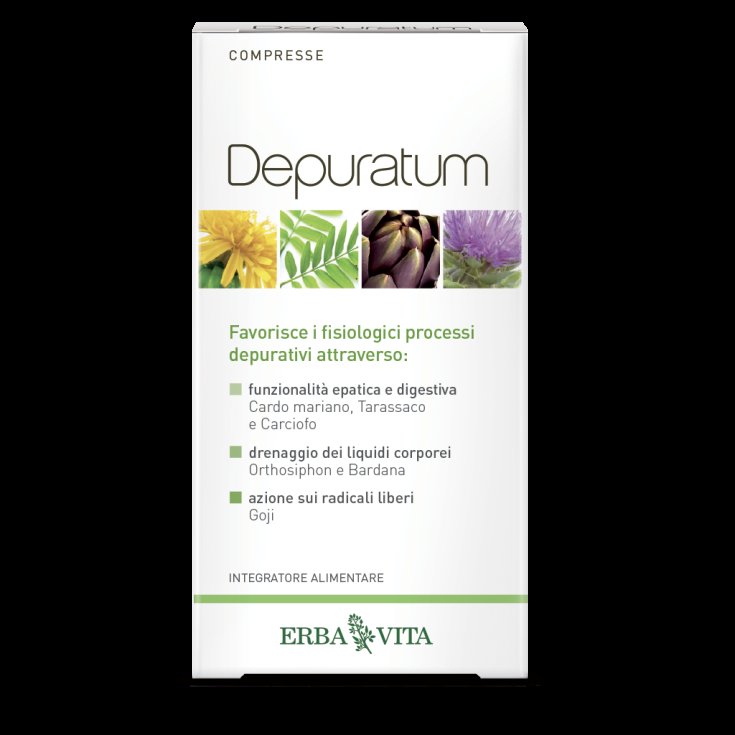 Erba Vita Depuratum Tabletten Nahrungsergänzungsmittel 30 Tabletten