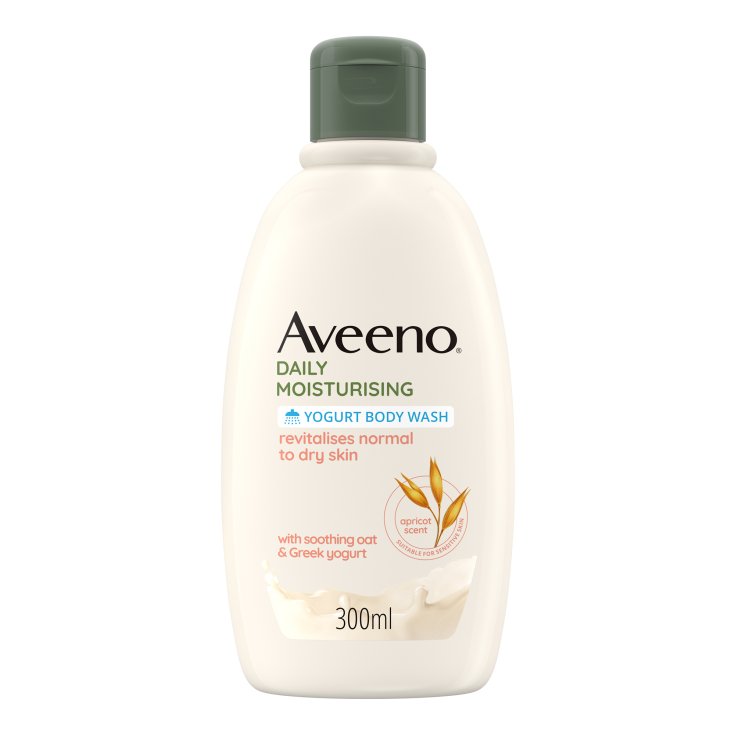 Täglich feuchtigkeitsspendendes Aveeno Joghurt-Duschbad 300 ml Aprikose und Honig