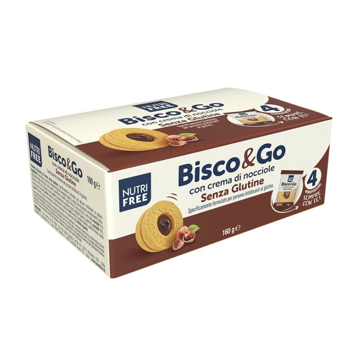 Bisco & Go Box mit NutriFree Haselnusscreme 160g