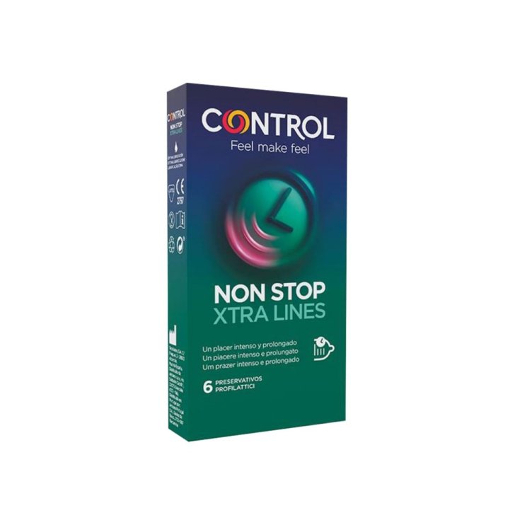 Kontrollieren Sie Non Stop Xtra Lines 6 Kondome
