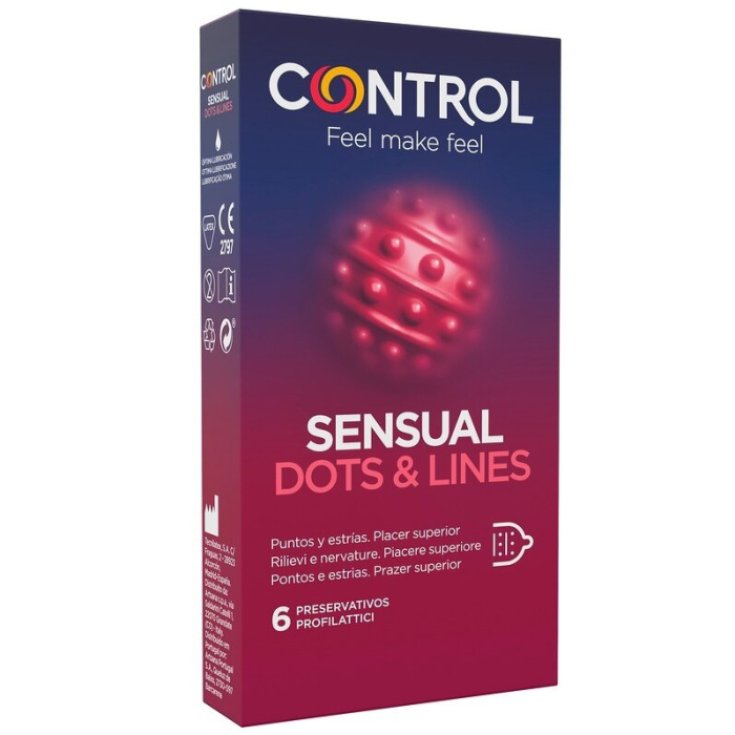 Sensual Dots & Lines Control 6 Stück