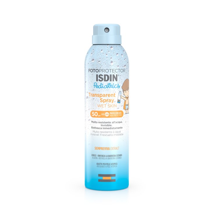 Transparentes Spray für nasse Haut SPF50 Photoprotector ISDIN® Pediatrics 250ml
