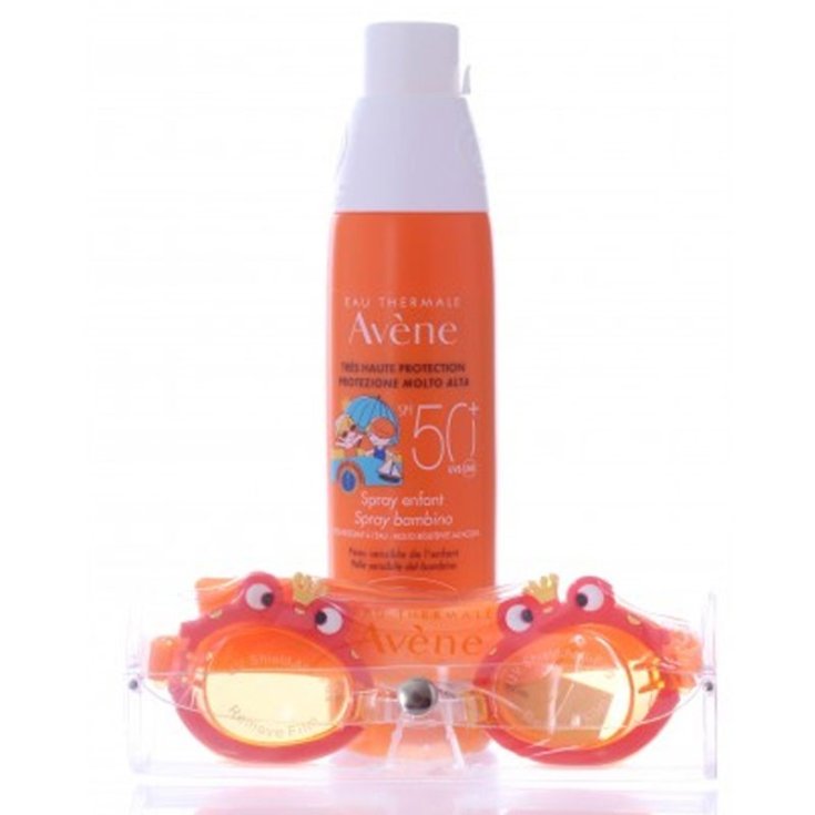 Baby-Sonnenschutz SPF50 + Avene Spray 200 ml mit gratis Schutzbrille