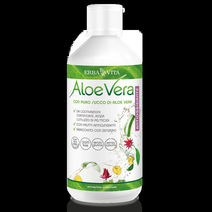 Aloe Vera Reiner Antioxidans-Saft Erba Vita 1L