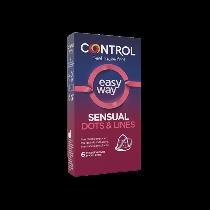 Sensual Dots & Lines Easy Way Control 6 Stück