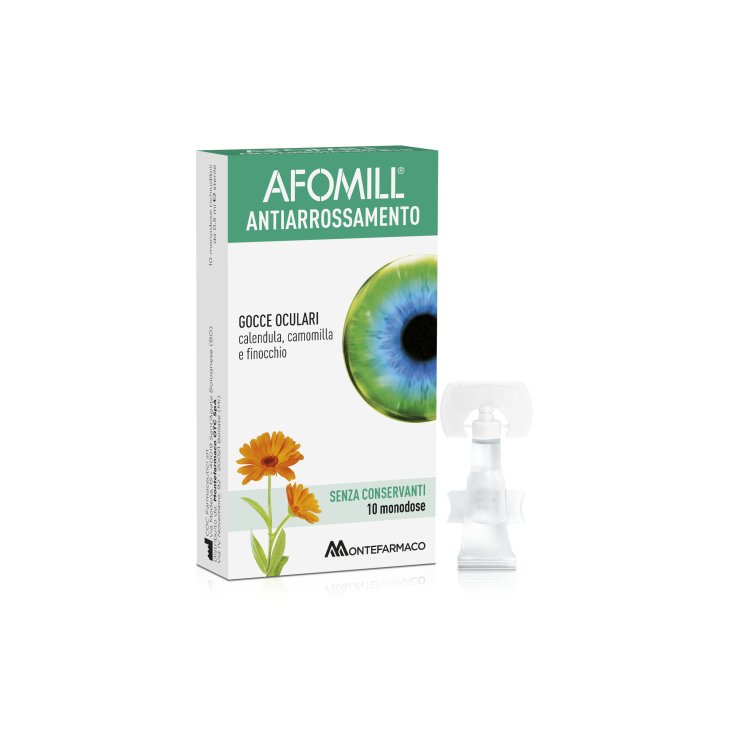 Afomill® Anti-Rötung MONTEFARMACO Augentropfen 10 Ampullen