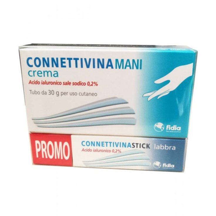 Connettivina Handcreme + Fidia Lippenstift 30g + 3g