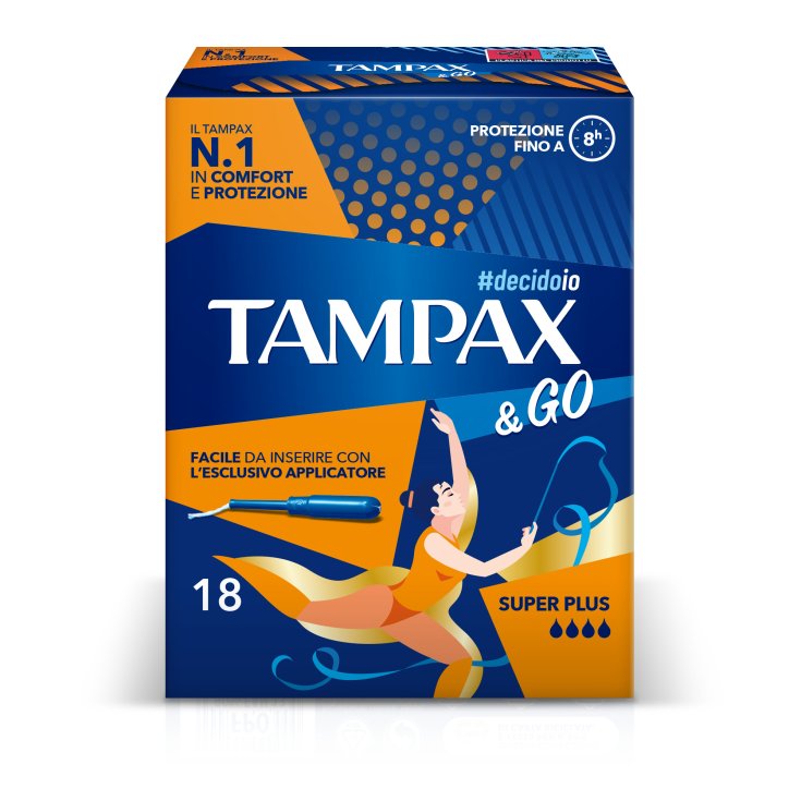 Tampax & Go Super Plus 18 Interne Absorptionsmittel