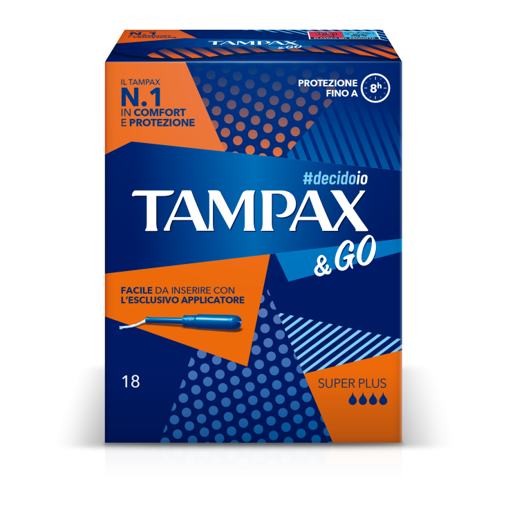 Tampax & Go Super Plus 18 Interne Absorptionsmittel