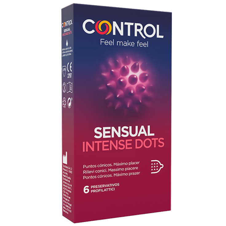 Sensual Intense Dots Control 6 Kondome
