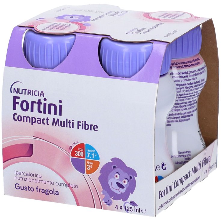 Fortini Compact Multi Fibre Strawberry Geschmack Nutricia 4x125ml