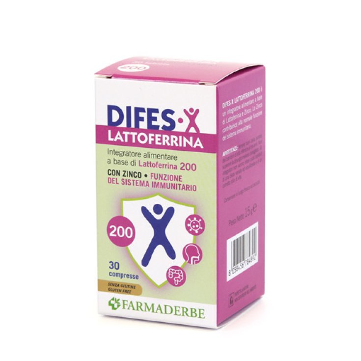 Difes-X Lactoferrin 200 Farmaderbe 30 Tabletten