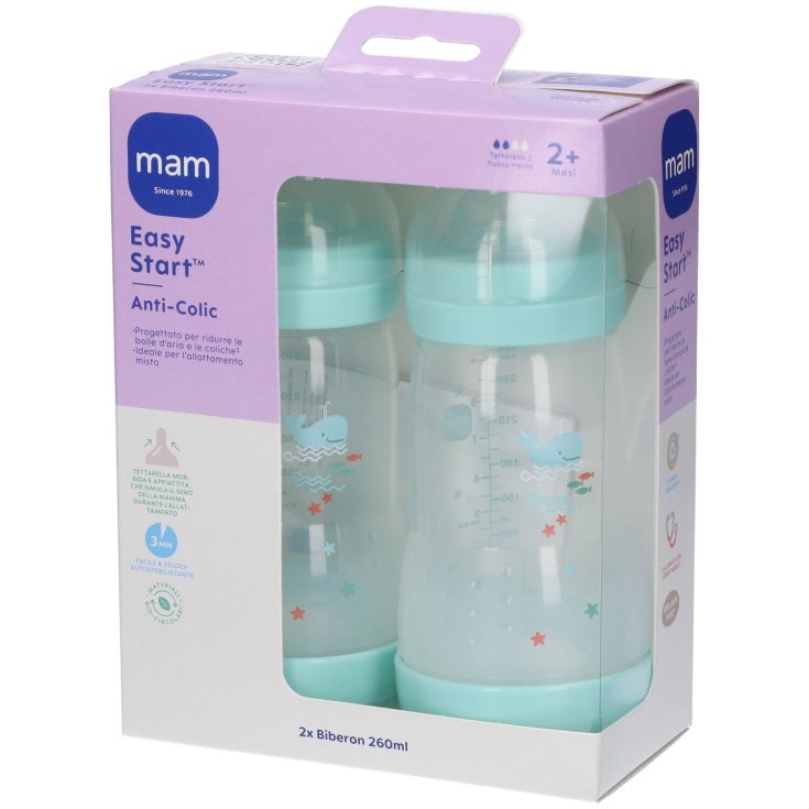 Easy Start™ Anti-Colic Boy Mam 2x260ml