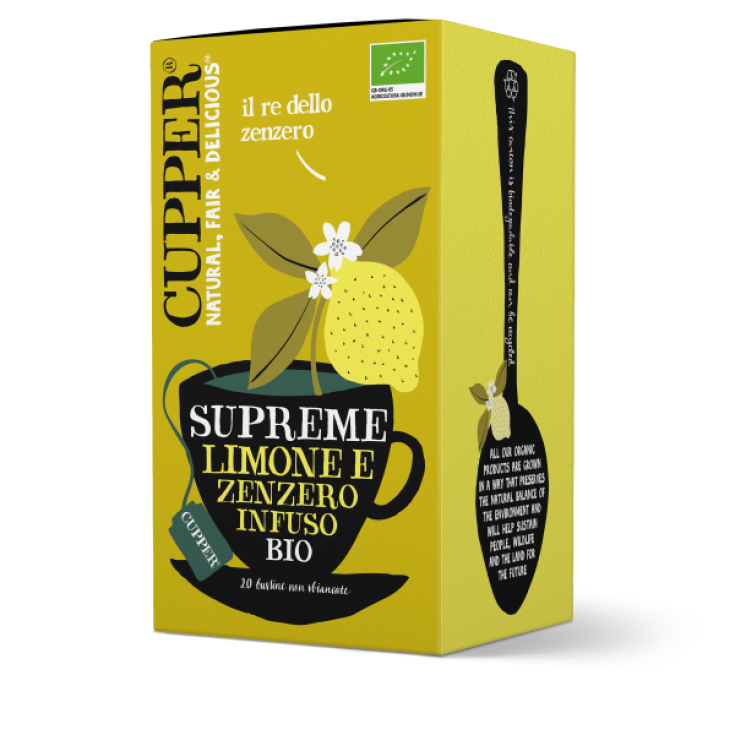 Supreme Lemon and Ginger Infused Bio CUPPER® 20 Sachets
