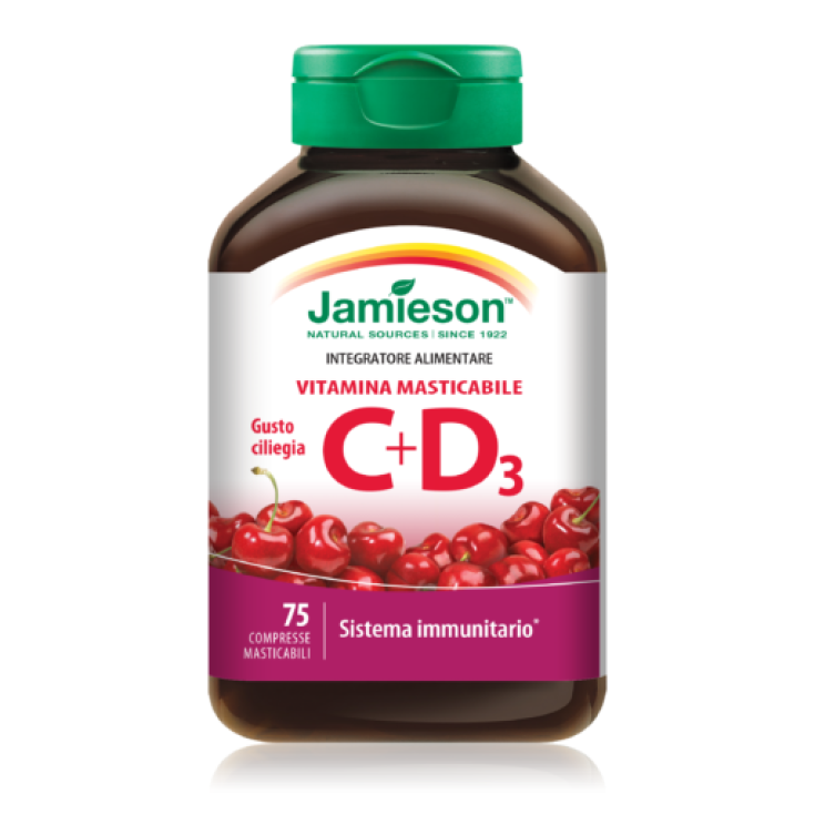 Vitamin C + D Cherry Jamieson 75 Tabletten
