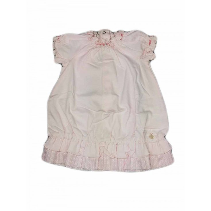 CHICCO Rosa Baby Mädchen Baumwollkleid Größe 9 Monate