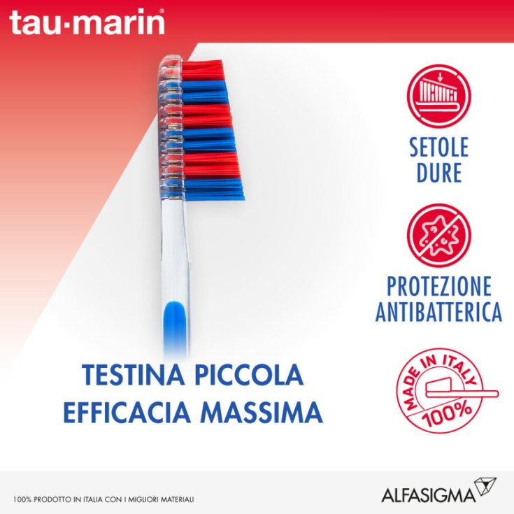 Professionelle Zahnbürste 27 tau-marin® Duro Antibacterial