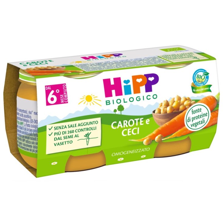 HiPP Bio Karotten und Kichererbsen 2X80g