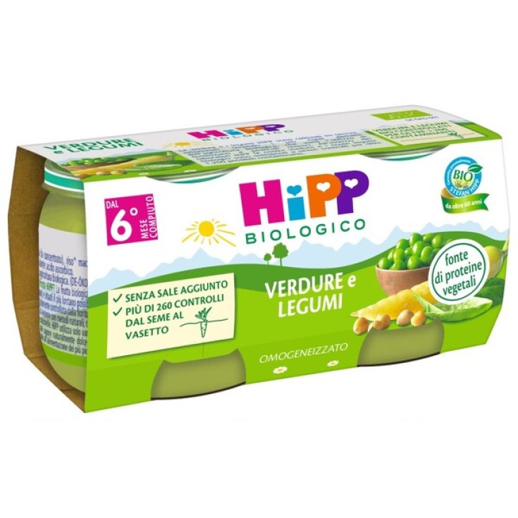 HiPP Bio Gemüse und Hülsenfrüchte 2x80g