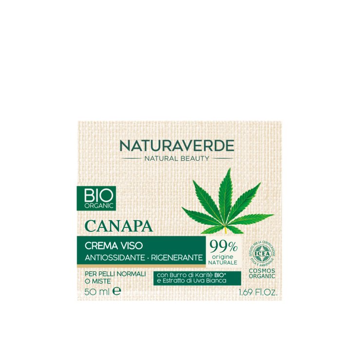 BIO Hanf Antioxidans Regenerierende Gesichtscreme NATURAVERDE 50ml