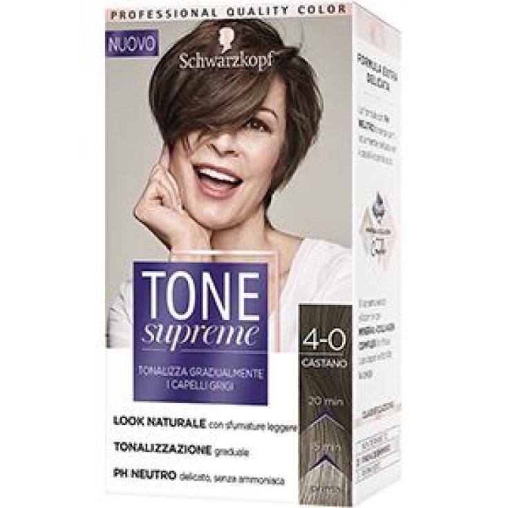 Tone Supreme 4-0 Mittelbraun Schwarzkopf 1 Kit