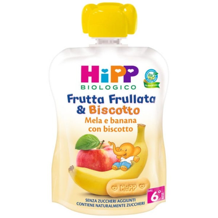 Fruchtmischung & HiPP Bio Keks Apfel Banane 90g