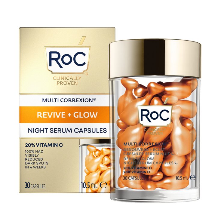 MULTI CORREXION® Revive + Glow Nachtserum Kapseln ROC 30 Kapseln