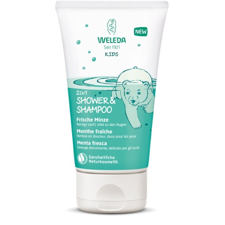 Kids 2 in 1 Weleda Minze Dusch-Shampoo 150ml