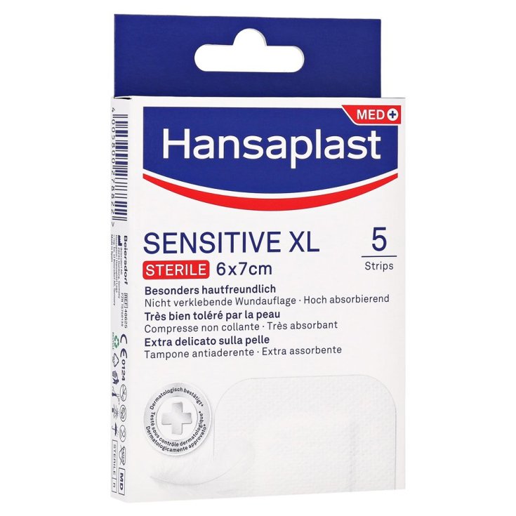 Sensitive XL Steril 6x7cm Hansaplast Med 5 Stk