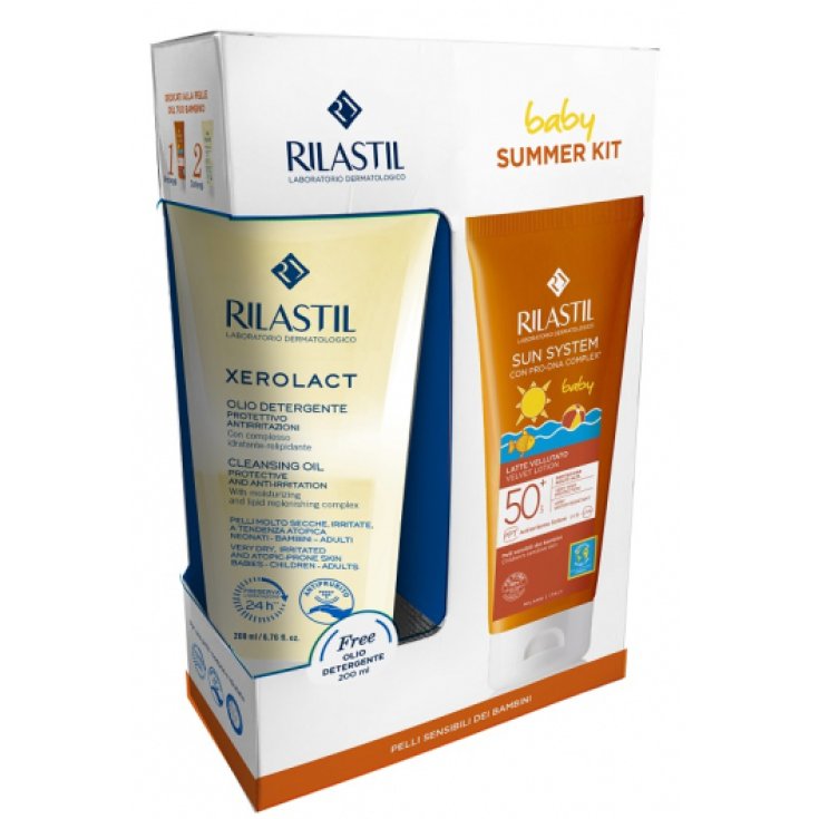 Sun Baby Summer Kit Velvety Milk Ppt 50+ Xerolat Rilastil Reinigungsöl