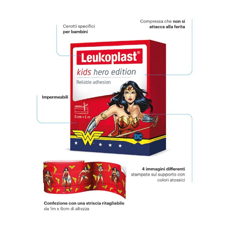 Kids Hero Edition 1mx6cm Leukoplast® 1 Aufnäher im Streifen