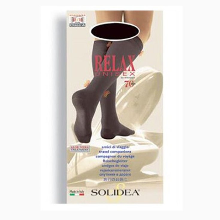 Relax Unisex 70 Kniestrümpfe Solidea Anthrazit Gr. 1S
