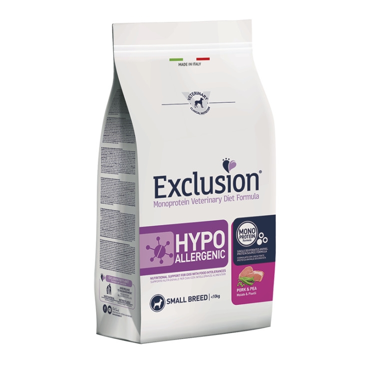 EXCLUSION® MD HYPOALLERGENES SCHWEINE UND ERBSEN KLEINE RASSE 2KG