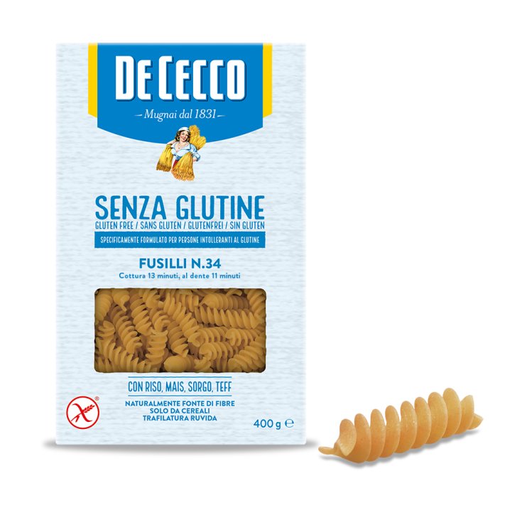 Fusilli N. 34 Glutenfrei De Cecco 400g