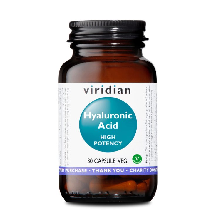 Hyaluronsäure HIGH POTENCY Viridian 30 Kapseln