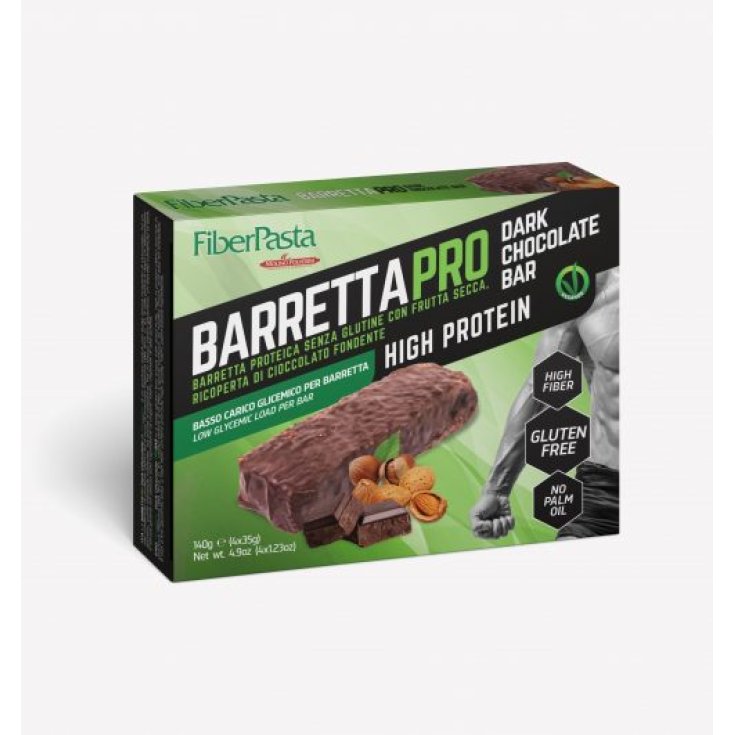 Pro Dark Chocolate FiberPasta® Riegel 4x35g