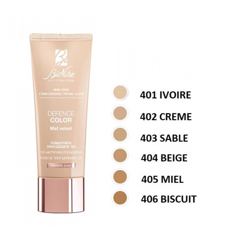 DEFENSE COLOR MAT VELVET N. 406 BISCUIT BioNike 30ml