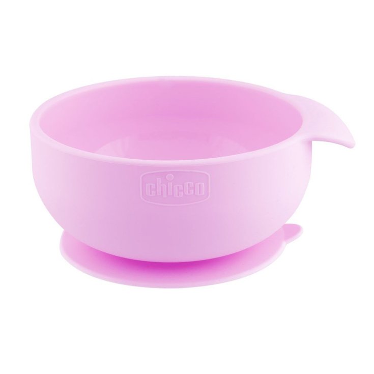 CHICCO Rosa Silikonnapf mit Saugnapf