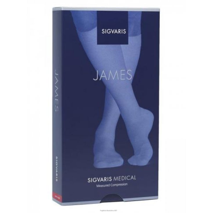 Kniestrümpfe JAMES CCL2 Sigvaris Braun Größe L Plus Lang