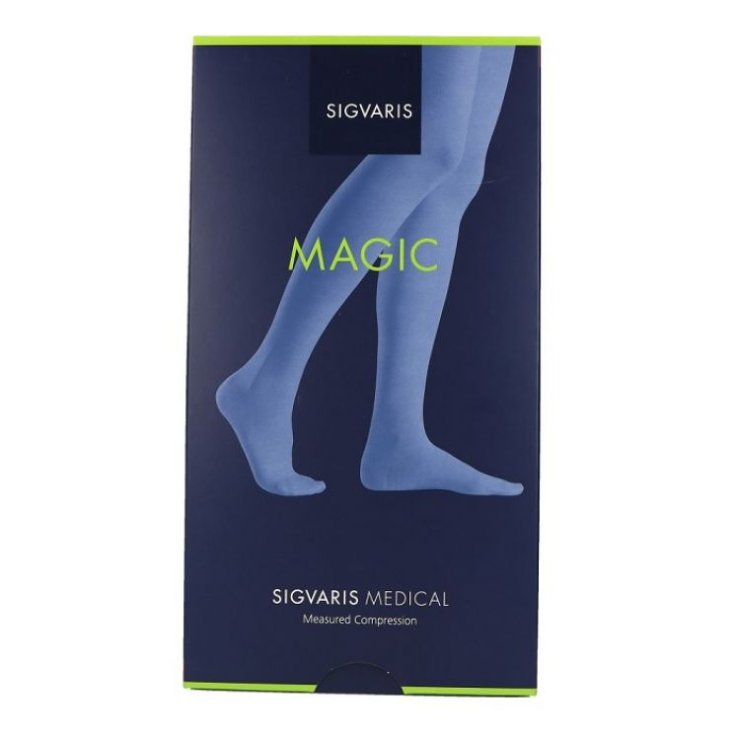 Kniestrümpfe Magic Sigvaris K1 Closed Toe Savana Größe XL Plus lang