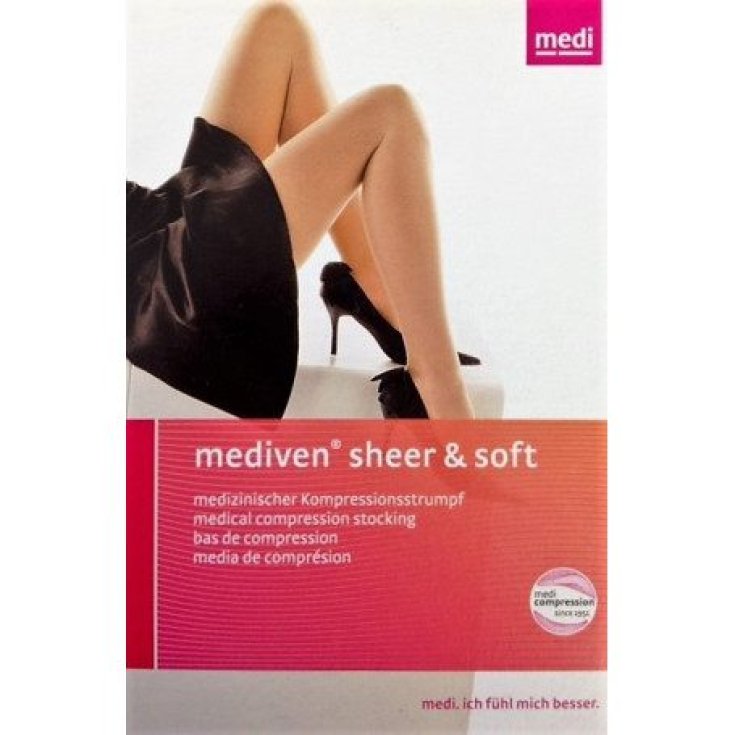 Transparente & weiche Strumpfhose K1 435BE Größe 2 Beige Mediven® 1 Paar