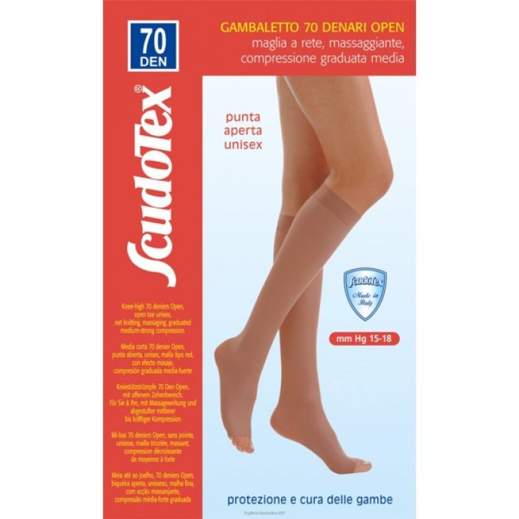 KNIESTRÜMPFE 70 DEN OFFEN Scudotex Neturale Größe 5