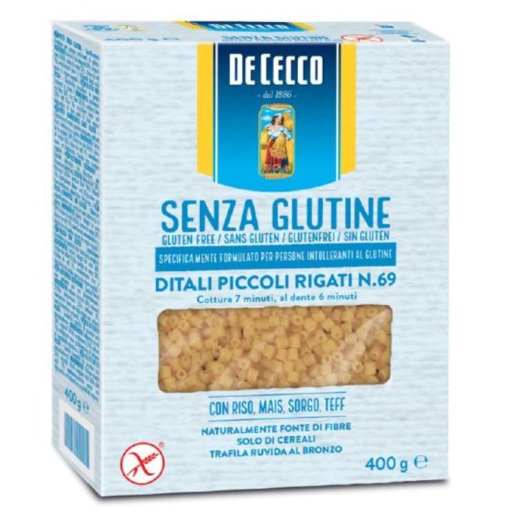 Kleine Fingerhüte Rigati Nr. 69 - Glutenfrei DE CECCO 400G