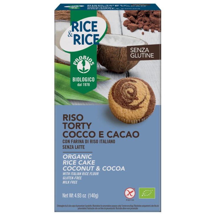 Torty Coconut And Cocoa Rice Probios 140g