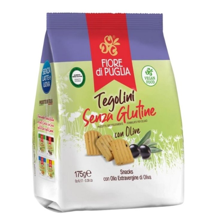 Tegolini mit glutenfreien Oliven Fiore di Puglia 175gr