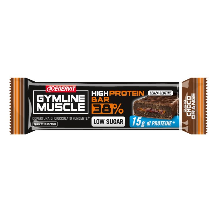 GYMLINE High Protein Riegel 38% Choco-Orange ENERVIT 40g