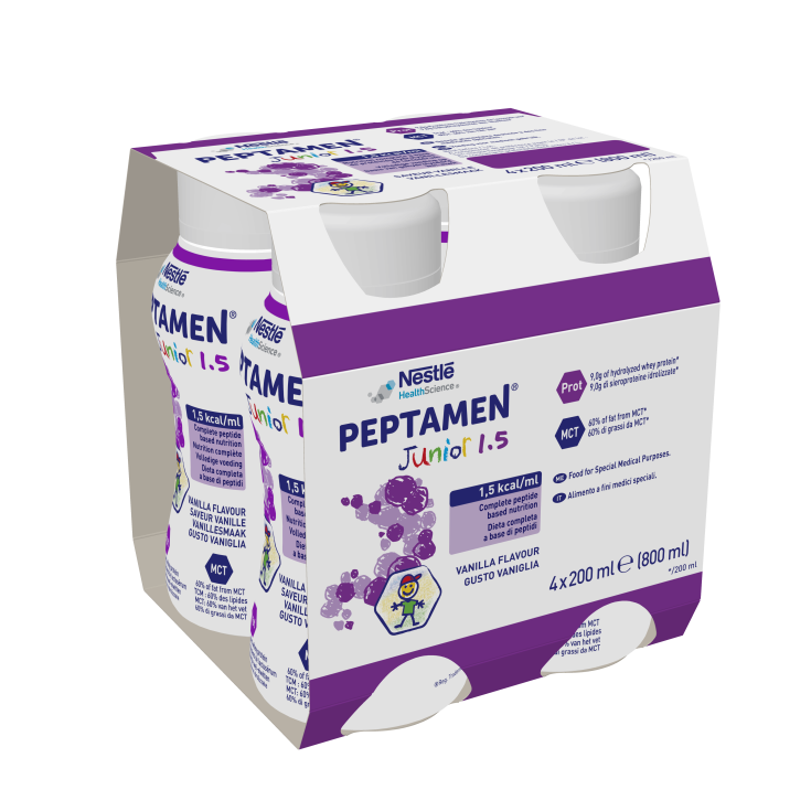 Peptamen Junior 1.5 VANILLE Nestlé 4X200ml