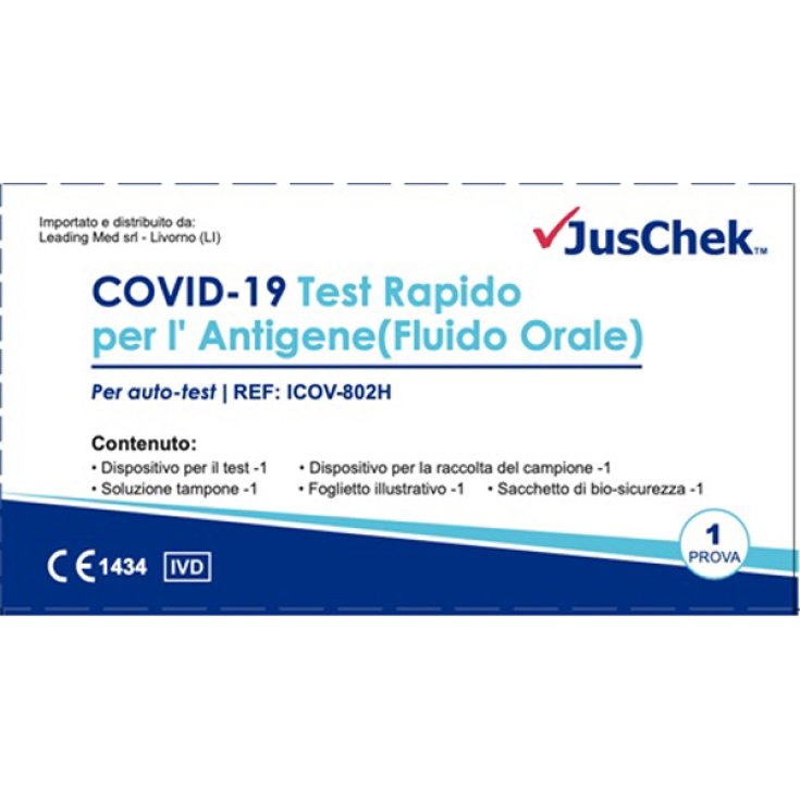 Schnelltest für COVID-19-Antigen JusChek ™ Mundflüssigkeit